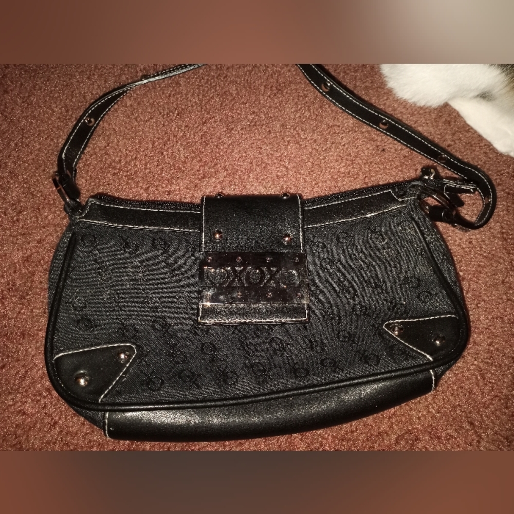 Xoxo, small little shoulder purse, black
